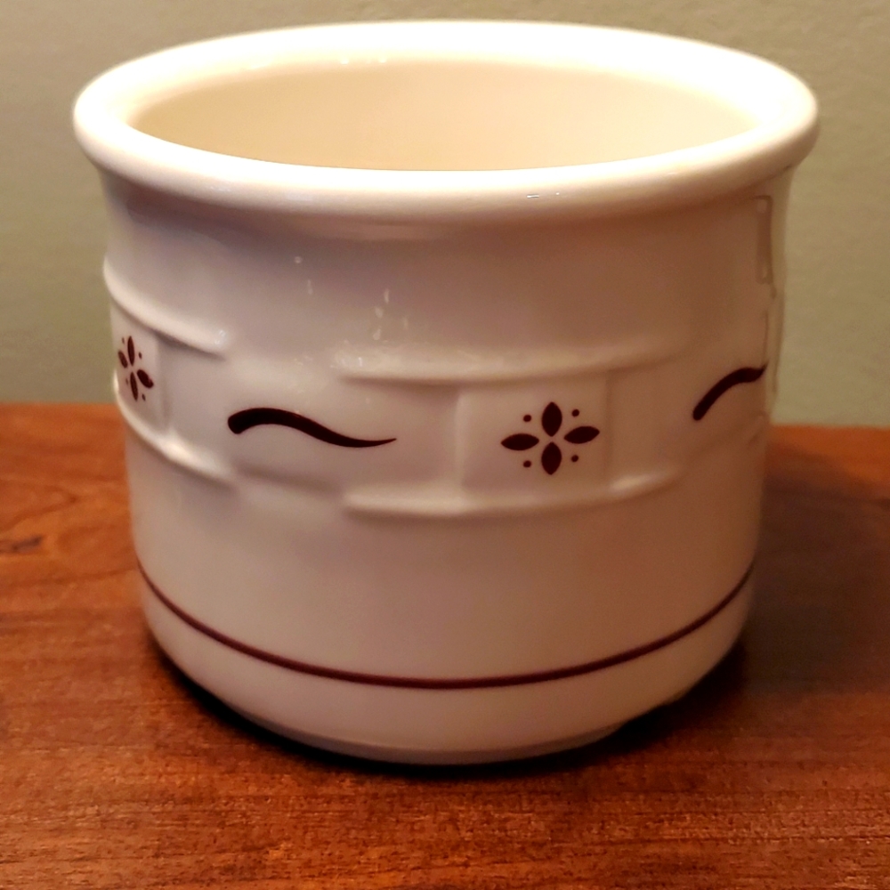 Longaberger Woven Traditions Red Pint Crock